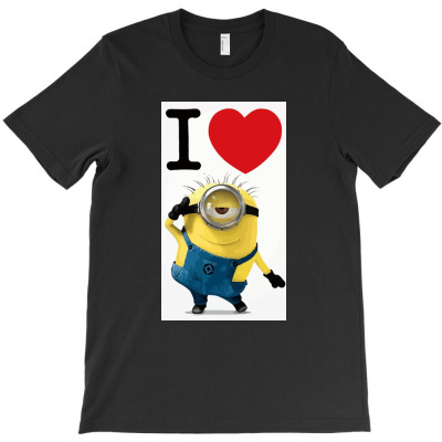 I Love Minions T-shirt Designed By Johnww