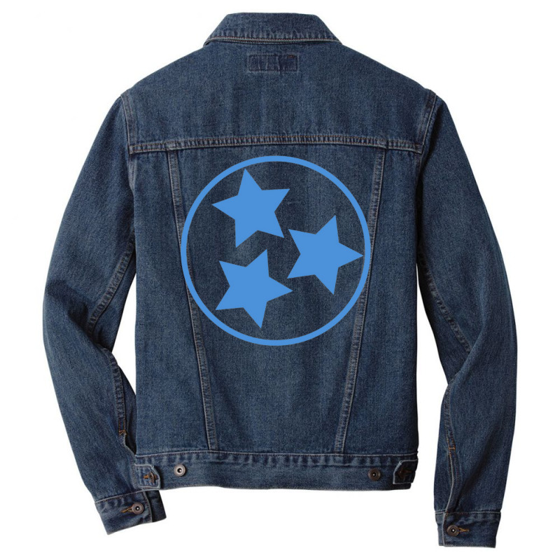 Titan S Blue Tri Star Classic Men Denim Jacket | Artistshot