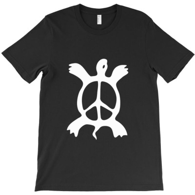 Turtle Peace Sign T-shirt Designed By Cryportable