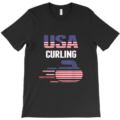 Usa Team Curling Rock Jersey T-shirt Designed By Cryportable