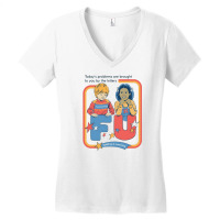 Today's Problems Women's V-neck T-shirt | Artistshot