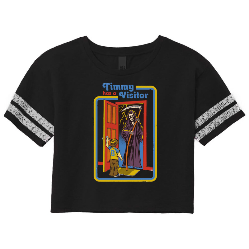 Timmy Has A Visitor Scorecard Crop Tee | Artistshot