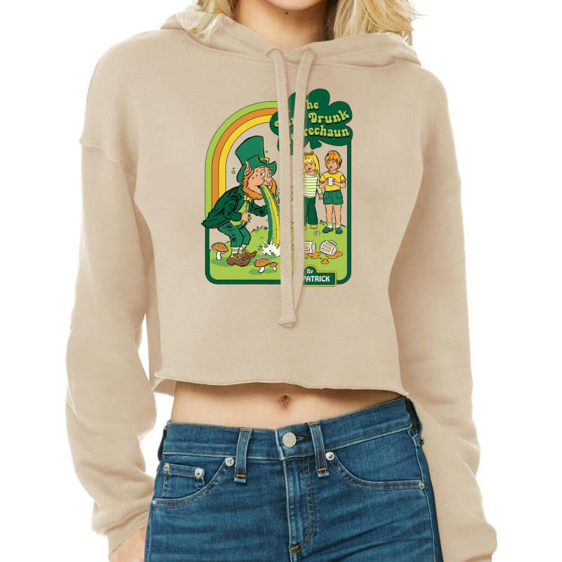 The Very Drunk Leprechaun Hardcover Cropped Hoodie | Artistshot