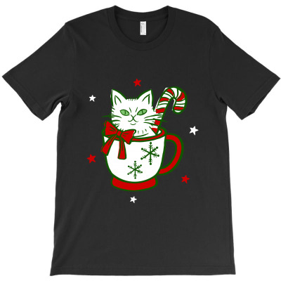 Vintage Peppermint Kitty Latte Classic T Shirt T-shirt Designed By Dian Sari