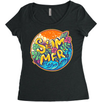 Summer T  Shirt Fun Summer Time Is Here Finally T  Shirt Women's Triblend Scoop T-shirt | Artistshot