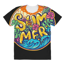 summer t  shirt fun summer time is here finally t  shirt All Over Women's T-shirt | Artistshot
