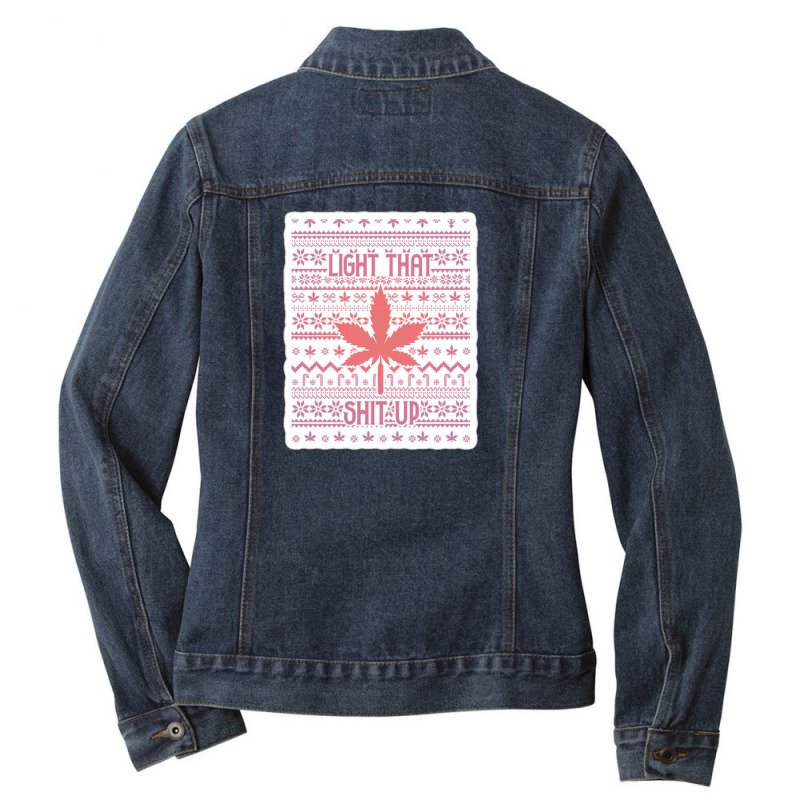 I Post Shit To Cheer Up Your Girl After You Give Her Wack Sex 67452080 Ladies Denim Jacket | Artistshot