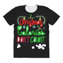 i run on wine and christmas cheer 92583570 All Over Women's T-shirt | Artistshot