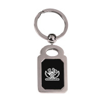 I Support The Current Thing 109493944 Silver Rectangle Keychain | Artistshot