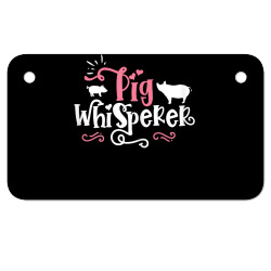 pig whisperer   cute farmer gift t shirt Motorcycle License Plate | Artistshot