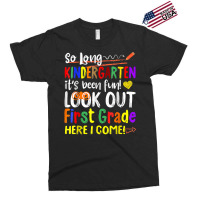 So Long Kindergarten Here I Come 1 Grade Kids Graduation Fun T Shirt Exclusive T-shirt | Artistshot