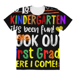so long kindergarten here i come 1 grade kids graduation fun t shirt All Over Women's T-shirt | Artistshot