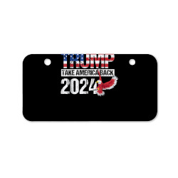 trump 2024 flag take america back men women trump 2024 t shirt Bicycle License Plate | Artistshot