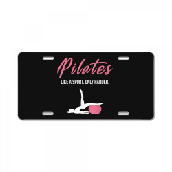 Funny Pilates for Pilates Lovers Coaches & Trainers License Plate | Artistshot
