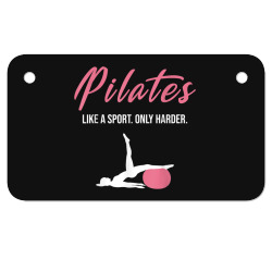 Funny Pilates for Pilates Lovers Coaches & Trainers Motorcycle License Plate | Artistshot