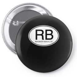 rb rehoboth beach de delaware oval decal t shirt Pin-back button | Artistshot