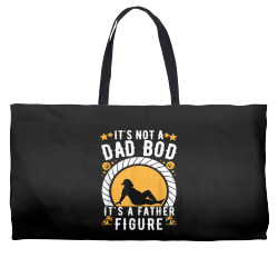 it's not a dad bod it's a father figure father's day t shirt Weekender Totes | Artistshot