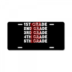 goodbye 5th grade graduation hello 6th grade last day school t shirt License Plate | Artistshot
