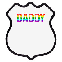 Daddy, Gay Daddy Bear, Retro Lgbt Rainbow, Lgbtq Pride T Shirt Shield Patch | Artistshot