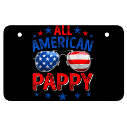 mens retro all american pappy american flag patriotic t shirt ATV License Plate | Artistshot