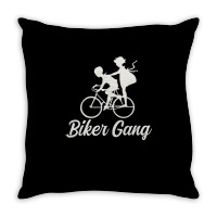 Biker Gang Pullover Hoodie Throw Pillow | Artistshot
