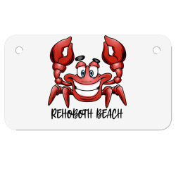 rehoboth beach delaware family vacation group trip crab t shirt Motorcycle License Plate | Artistshot