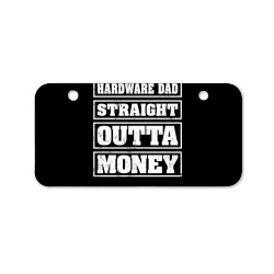 hardware dad straight outta money funny hardware fathers day long slee Bicycle License Plate | Artistshot