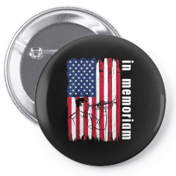 decoration day american flag in memoriam t shirt Pin-back button | Artistshot