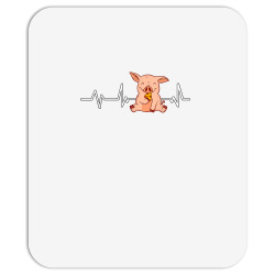 pizza pig heartbeat pig gift pig t shirt copy Mousepad | Artistshot