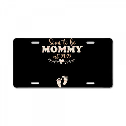 soon to be mommy 2022 mother's day first time mom pregnancy long sleev License Plate | Artistshot