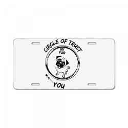 circle of trust my pug and you t shirt License Plate | Artistshot