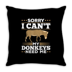 farming donkey lover farm animal lover farmer funny donkey t shirt Throw Pillow | Artistshot