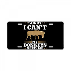 farming donkey lover farm animal lover farmer funny donkey t shirt License Plate | Artistshot