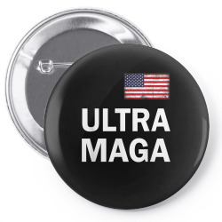 anti joe biden ultra maga pro trump ultra maga us flag t shirt copy Pin-back button | Artistshot