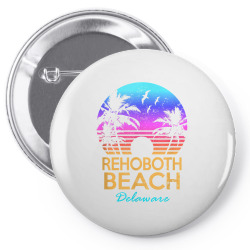 rehoboth beach delaware retro sunset summer vibe aesthetic t shirt Pin-back button | Artistshot