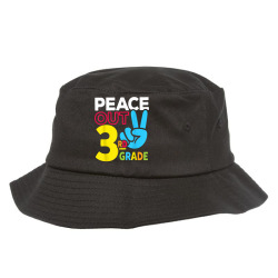 peace out 3rd grade last day of school teacher girl boy t shirt Bucket Hat | Artistshot