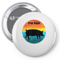 pot belly pig dad vintage retro men women kids teen tee gift t shirt Pin-back button | Artistshot