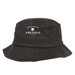 arkansas the natural state t shirt Bucket Hat | Artistshot