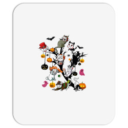 horror movies cat character pumpkin tree funny halloween t shirt Mousepad | Artistshot