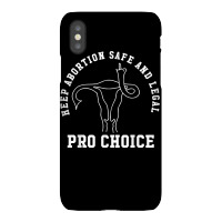 Keep Abortion Safe Legal Pro Choice Middle Finger Ulterus T Shirt Iphonex Case | Artistshot