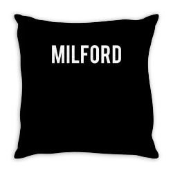 milford t shirt cool connecticut ct fan funny cheap gift tee Throw Pillow | Artistshot