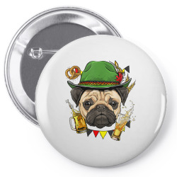 oktoberfest pug dog pet animal lover german beer fest t shirt Pin-back button | Artistshot