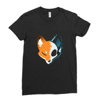 Skull Fox Ladies Fitted T-shirt | Artistshot