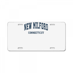new milford connecticut ct vintage varsity sports navy desig t shirt License Plate | Artistshot