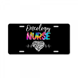 tie dye stethoscope oncology nurse day nursing scrub life t shirt License Plate | Artistshot