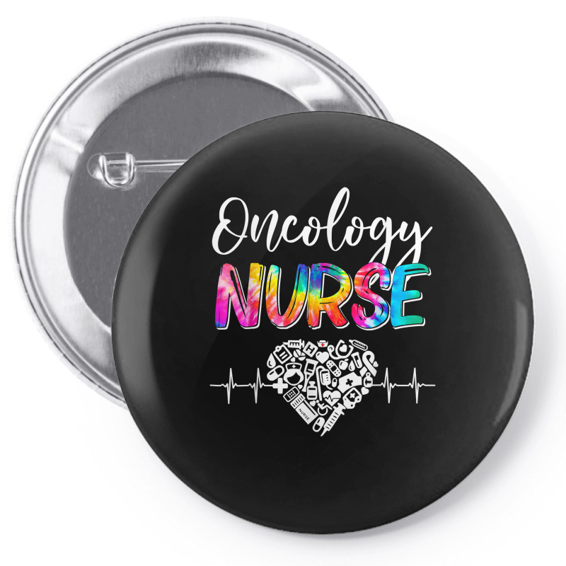 Tie Dye Stethoscope Oncology Nurse Day Nursing Scrub Life T Shirt Pin-back Button | Artistshot