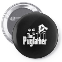 Pug Father Dog Dad Puppy Paw Print Funny Animal Fathers Day T Shirt Pin-back Button | Artistshot
