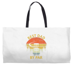 best dad by par disc golf lover vintage grandpa father’s day premium Weekender Totes | Artistshot