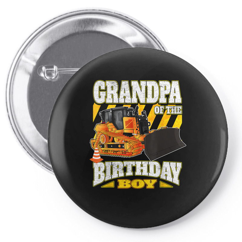 Dad Of The Birthday Boy   Bulldozer T Shirt Pin-back Button | Artistshot
