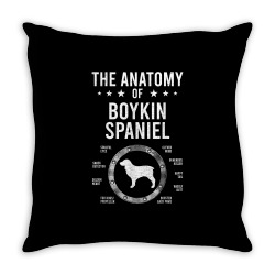 anatomy of boykin spaniel dog lover t shirt Throw Pillow | Artistshot